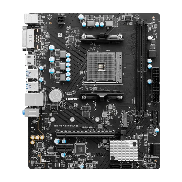 msi pro b450m a max ii motherboard