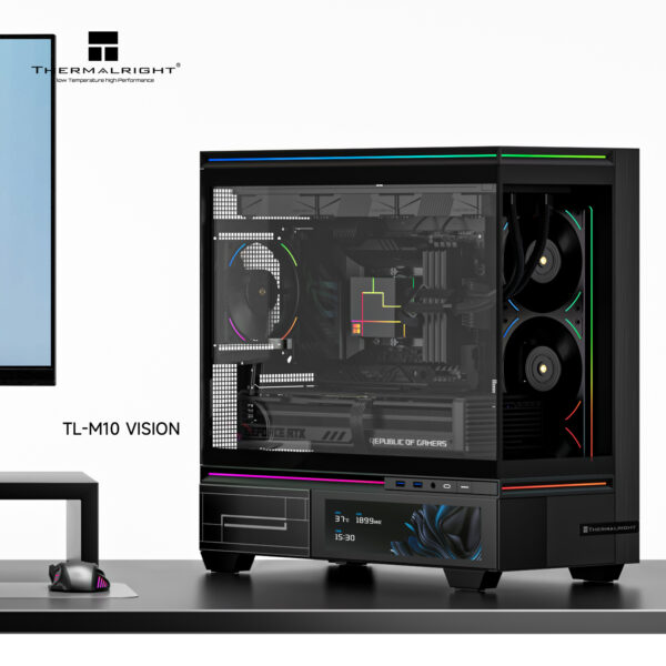 thermalright tl m10 vision lcd black with 4 fan